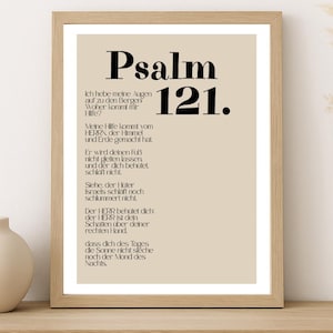 Christian poster | Bible verse poster | Gift idea | Bible verses | Psalm 121 | Minimalist poster | Christian wall decor | A6-A3