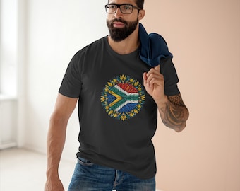 South African Flag Men's Staple T-shirt