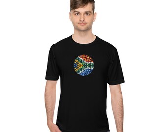 South African Flag Unisex Moisture Wicking T-shirt