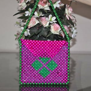 Perlen Schultertasche benutzerdefinierte Schminktasche Perlen Tragetaschen einzigartige Handtaschen elegantes Outfit für Hochzeiten Partys Veranstaltungen mit Liebe