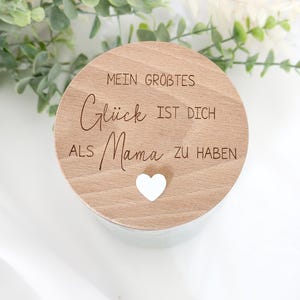 Muttertagsgeschenk Vorratsglas mit Spruch |Geburtstagsgeschenk Mama| Geschenkidee zum Muttertag|Mama größtes Glück| Mama|Oma|Aufbewahrung