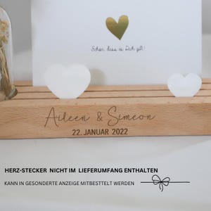 Individueller Kartenständer|Geschenkidee mit Gravur|Familie| Trockenblume| Fotoleiste|Geburtstag| Lieblingsmensch|Freundin|Kartenhalter