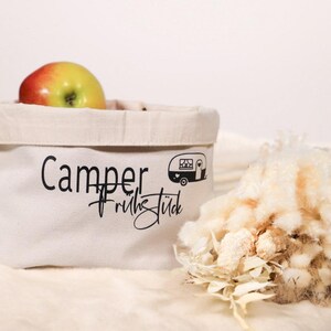 Bread basket | Roll basket | Camping storage basket | Decoration | Gift for campers | Tent camping | Camper breakfast | Outdoor | Breakfast love image 4