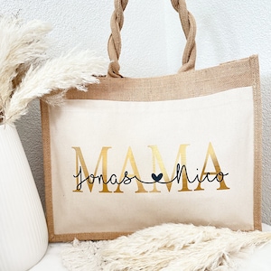 Personalisierte Jutetasche MAMA|Dankeschön| Geschenk Mama|Jute Beutel|Markttasche| Muttertag| besondere Geschenke| Muttertagsgeschenk