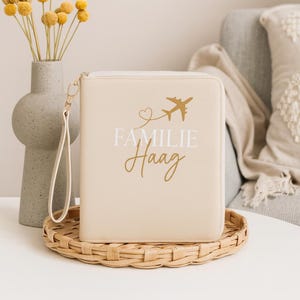 Personalisierter Reise Unterlagen Organizer |Familienplaner| U-Heft Hülle| Impfpasshülle| Passhülle |Dokumentenmappe |Flitterwochen|Reisen