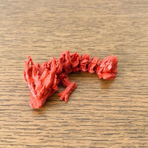 Woodland Dragon Mini Tadling  | Custom Colours | Fidget | Articulated | Flexible | 3D Printed Fantasy Collectible