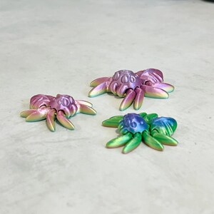 Mini Spider  – Multiply Sizes Available | Sensory Pets | Flexible | Cute Mini Gift | Articulated |  Fidget Toy | 3D Printed