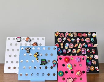 Jibbit / Shoe Charm Display Stand Organiser | Croc Charms for Clogs Storage