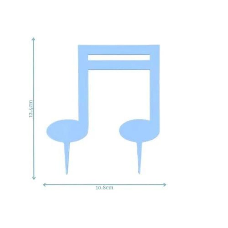 Music Note Cake Topper | Custom Colour | Party Decorations ...