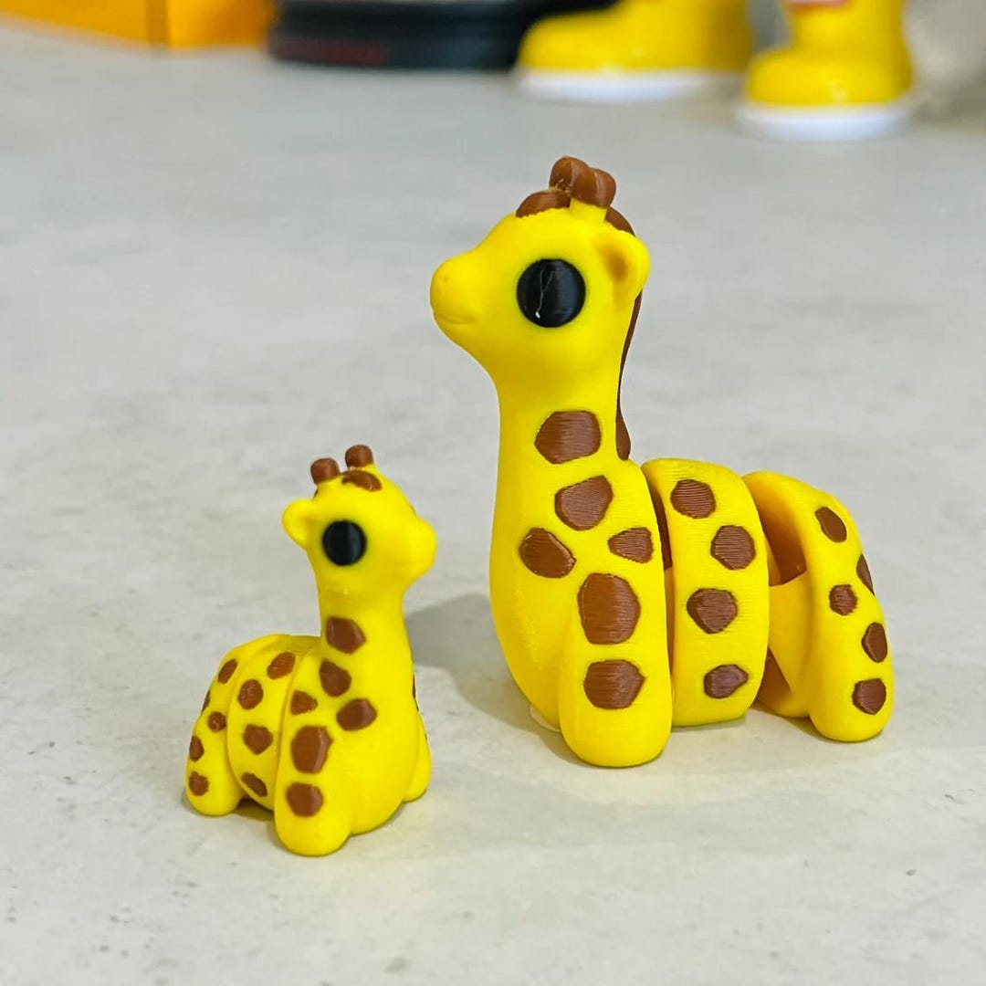 3D Printed Mini Giraffe Multiply Sizes Available Assorted Sensory Pets ...