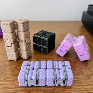 Infinity Cube Fidget | Custom Colours | Fidget | 3D Printed Desk Gadget | Stress Relief | Sensory Fidget Gift