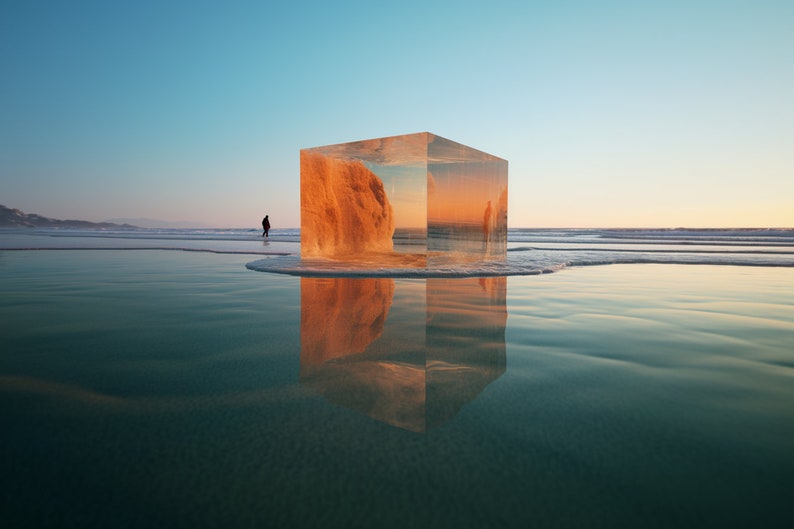 Self Reflection, Abstract Wall Art High Resolution - Etsy