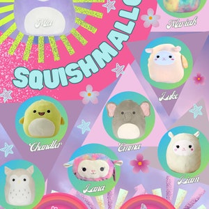 Squishmallow poster Baby Squad kids decor A1 high quality gloss print image 1