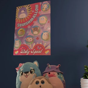 Squishmallow poster Baby Squad kids decor A1 high quality gloss print image 2