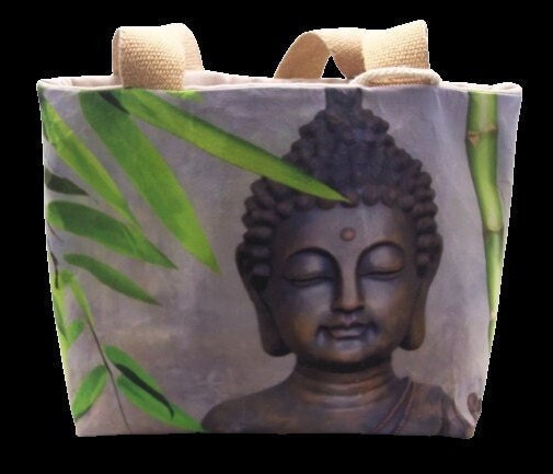 tote bag cheval grand sac cousu entierement à la main Bouddha Zen sac  étudiante