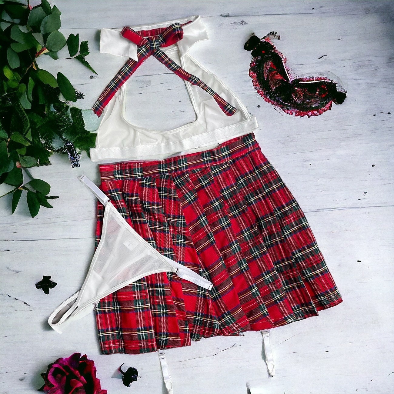 Transparent Schoolgirl Costume Set - Fantasy Roleplay Ready