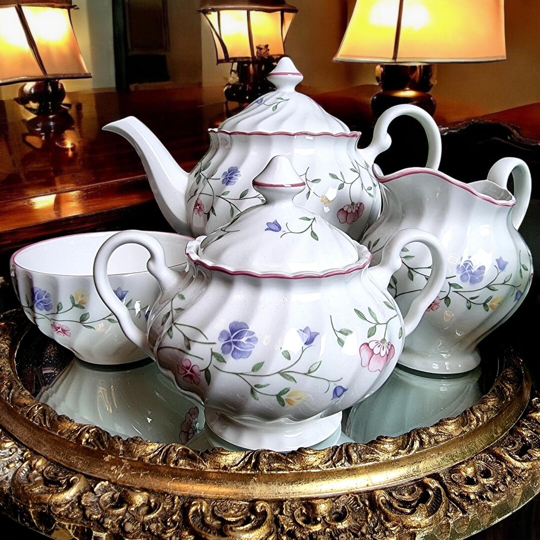 JOHNSON BROTHER SUMMER Chintz Tea Set 24 Pieces. - Etsy