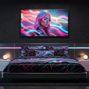 Puede incluir: Un juego de tres cuencos de cerámica anidados en tonos azules, verdes y blancos. Los cuencos presentan un esmalte moteado y un diseño sencillo y moderno. El cuenco más grande mide unos 15 cm de diámetro.