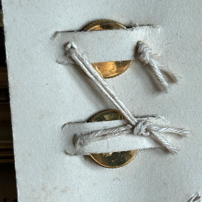 Art Deco Rolled Gold Dress Shirt Studs Original Sales Sample Still on