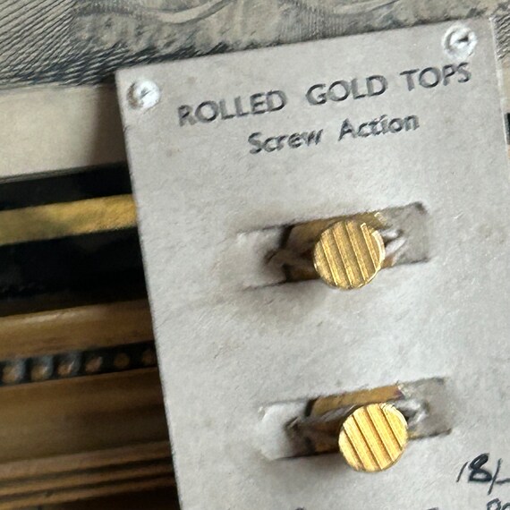 Art Deco Rolled gold Dress stud’s original sales … - image 2