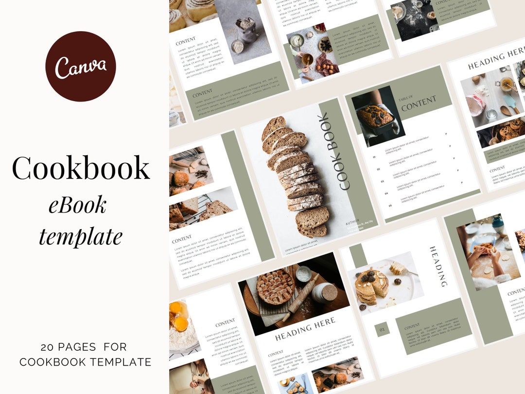 Modèle de livre de cuisine électronique Modèle de livre de cuisine pour