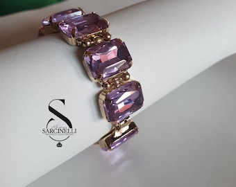 Violet Violet Damesarmband Goudkleur Elegante fantasiesieraden Made in Italy