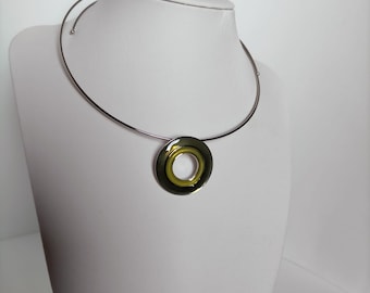Choker met ronde hanger Made in Italy juweel