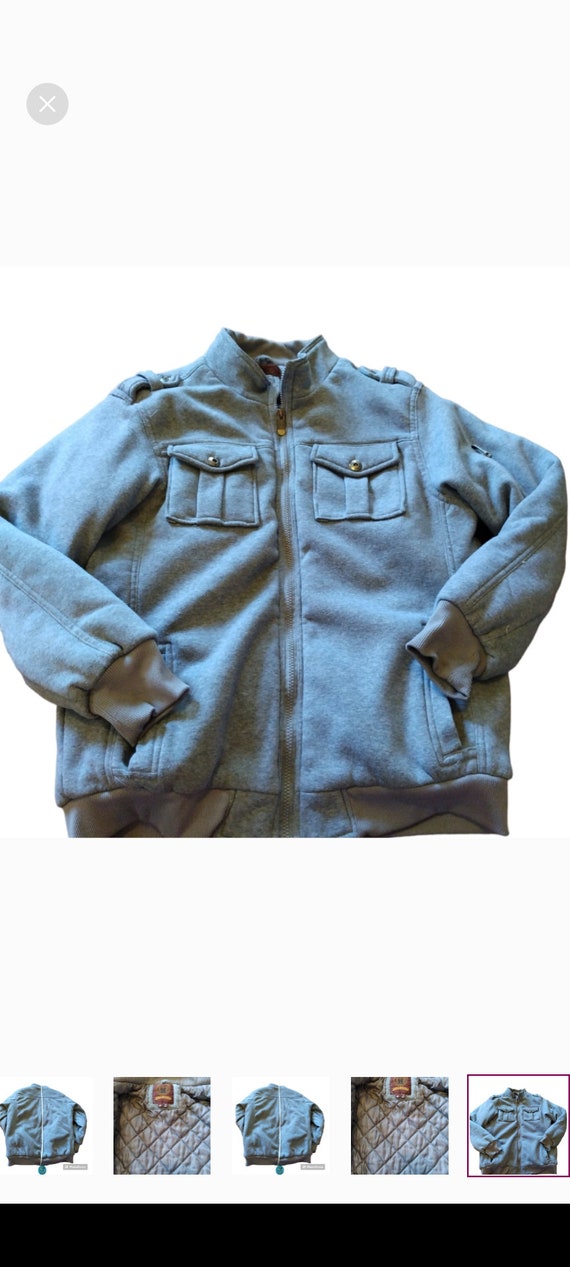 Vintage mens grey sports jacket size medium - image 4