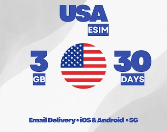 eSIM USA: 3 GB - 30 Days