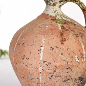 French Antique Wabi Sabi vase. Vintage Crock Jug, Clay Jug . Primitive Antiques. Old Pottery. Anything Rustic Very Rare To Find.
