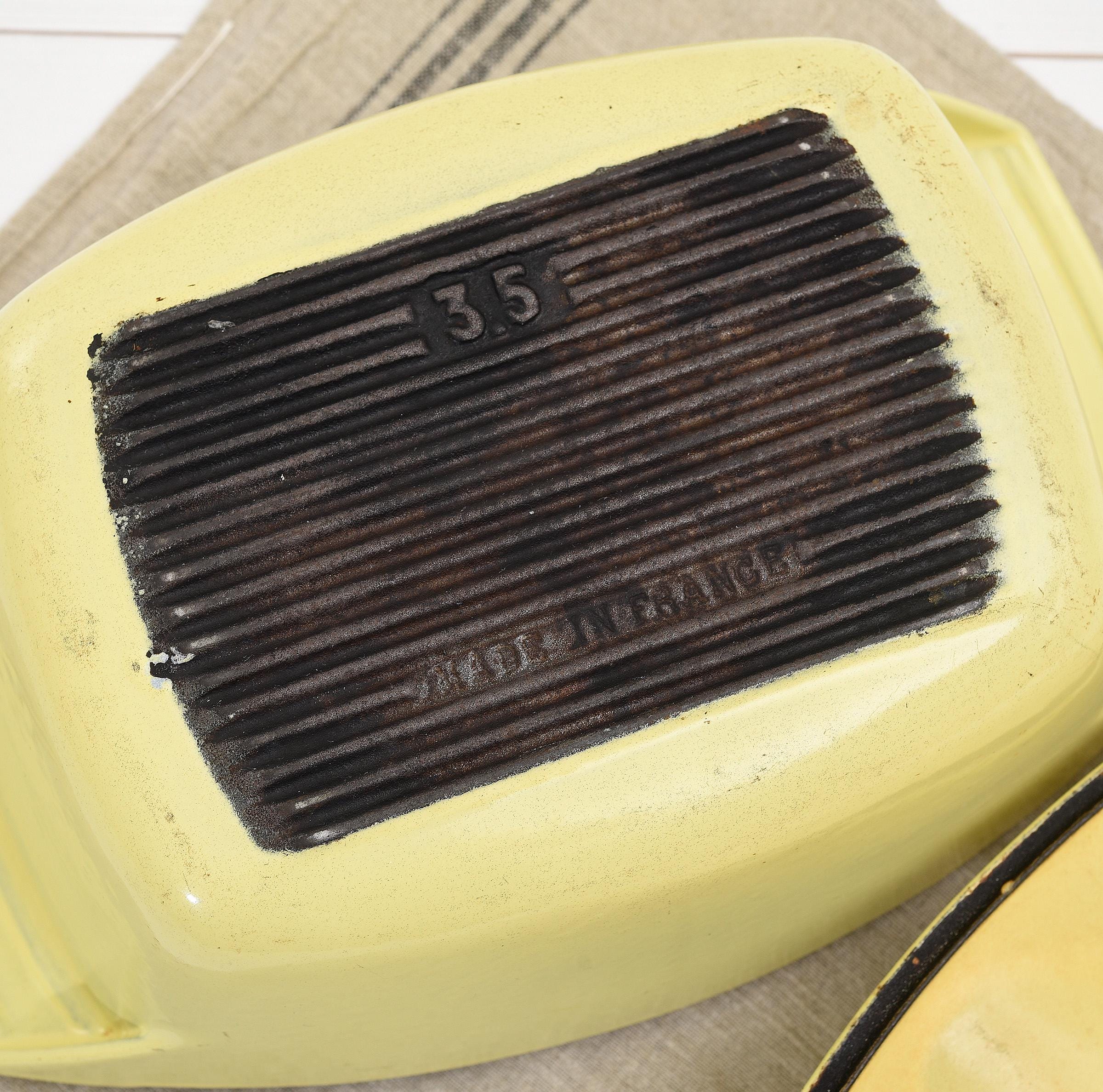 Cocotte Le Creuset Vintage Jaune – Fonte émaillée – Design Raymond Loewy (Occasion)