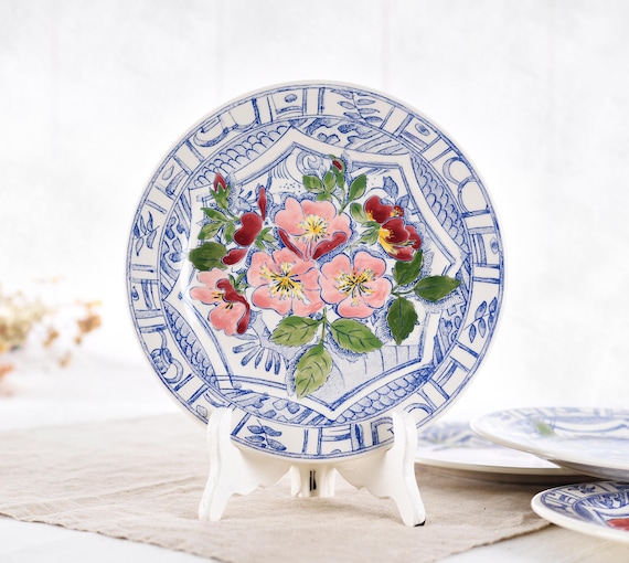美術品・アンティーク・コレクション Gien 鳥 プレート グリーン