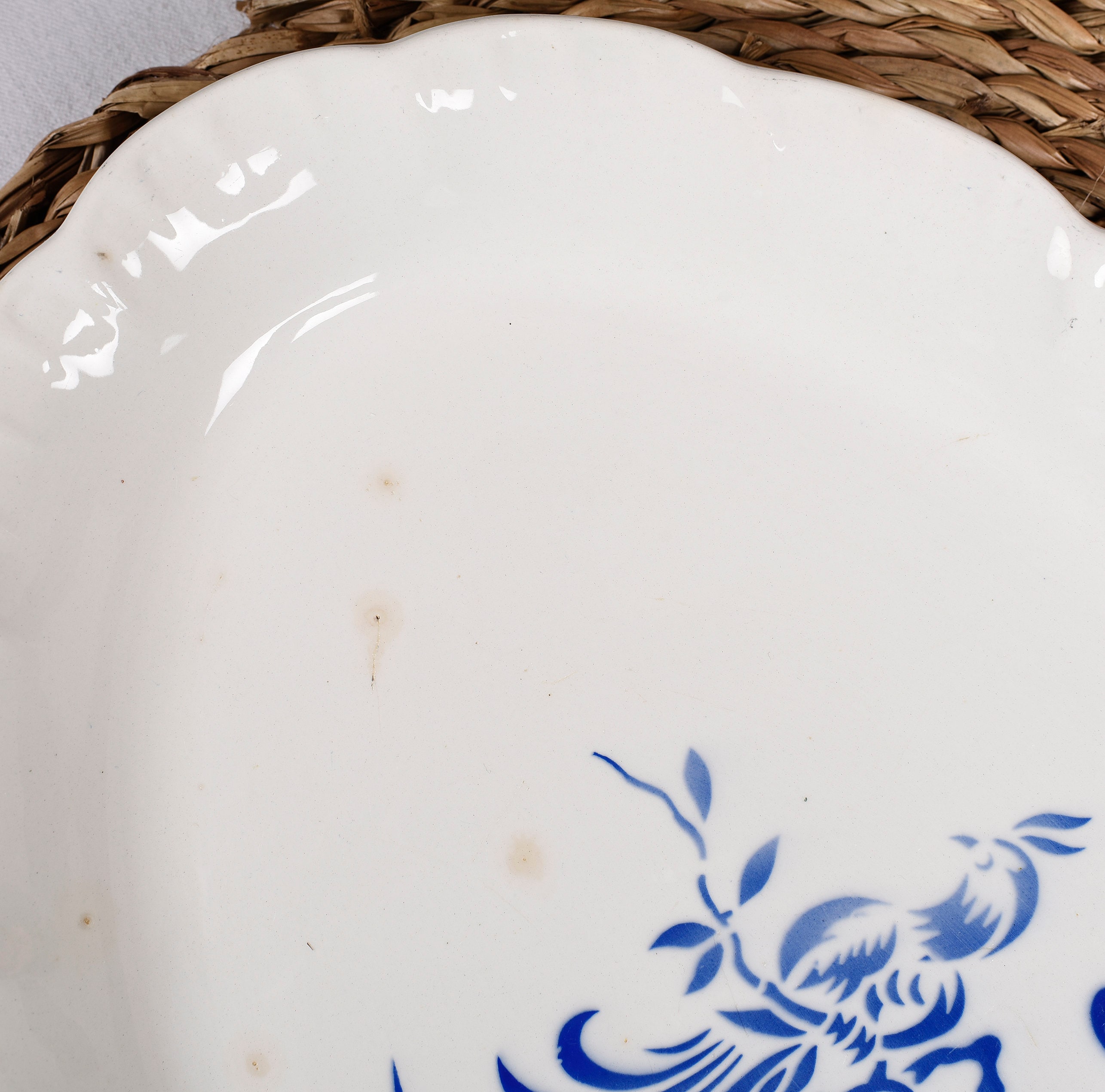 ディゴワンのプレート。フランスのアンティークプレート2枚セット