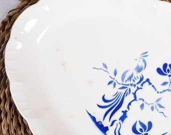 ディゴワンのプレート。フランスのアンティークプレート2枚セット