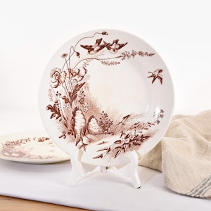 jules vieillard bordeaux 花鳥絵皿 C jules vieillard bordeaux 花鳥絵皿 C jules vieillard bordeaux