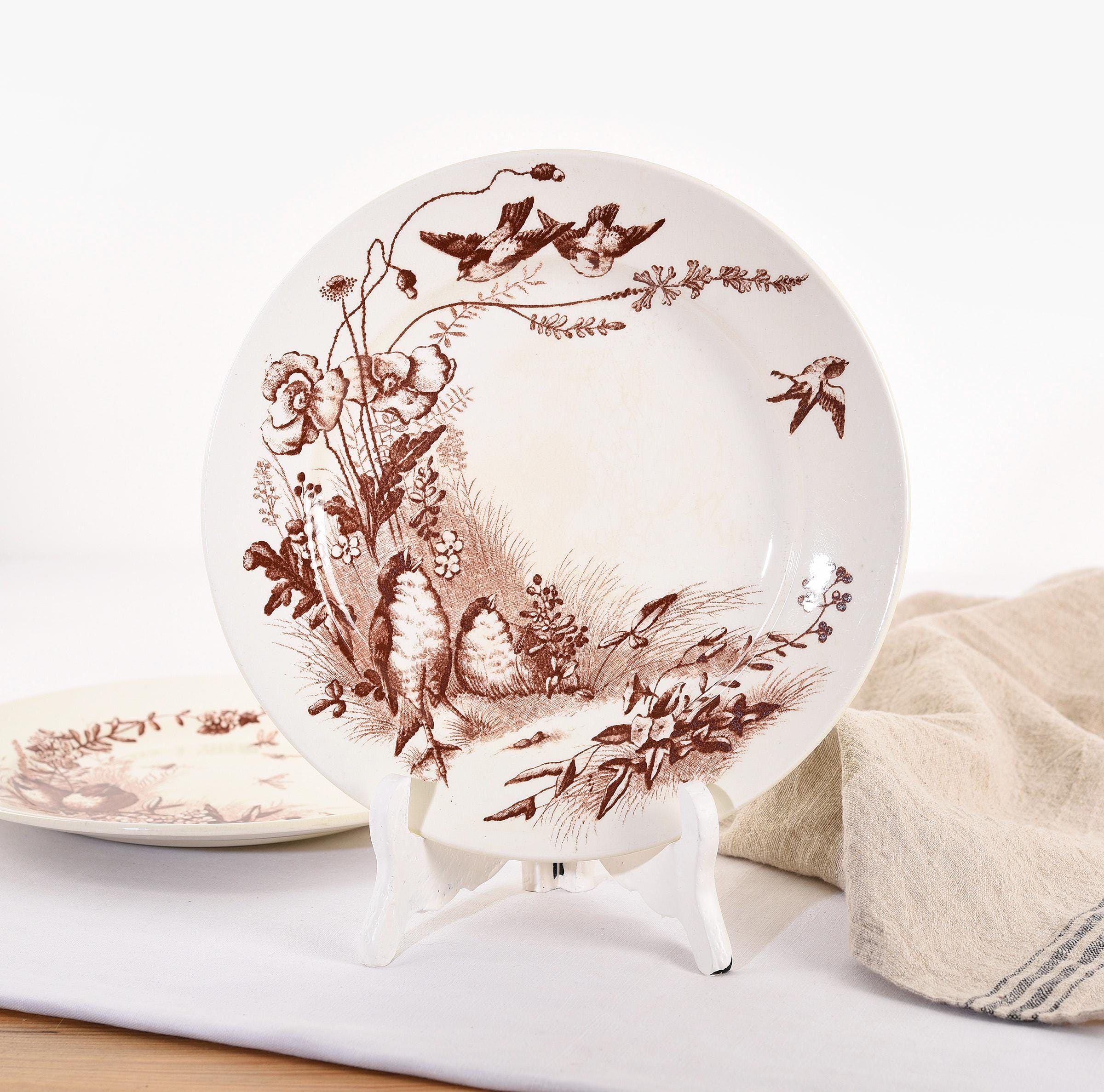 フランス アンティーク Jules Vieillard 大鉢 37cm フランス アンティーク Jules Vieillard 大鉢 37cm