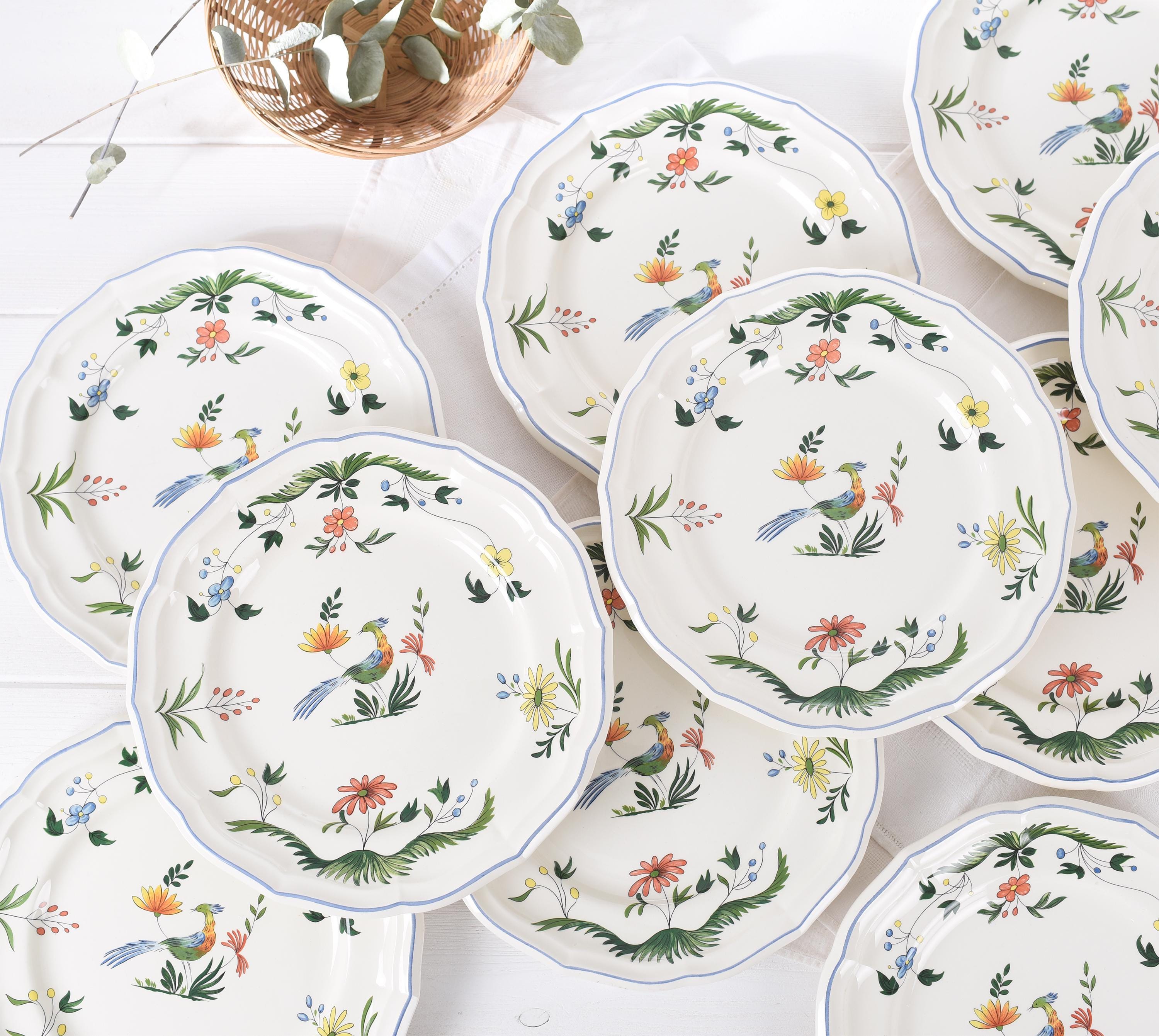 Gien Oiseau Blue - Etsy