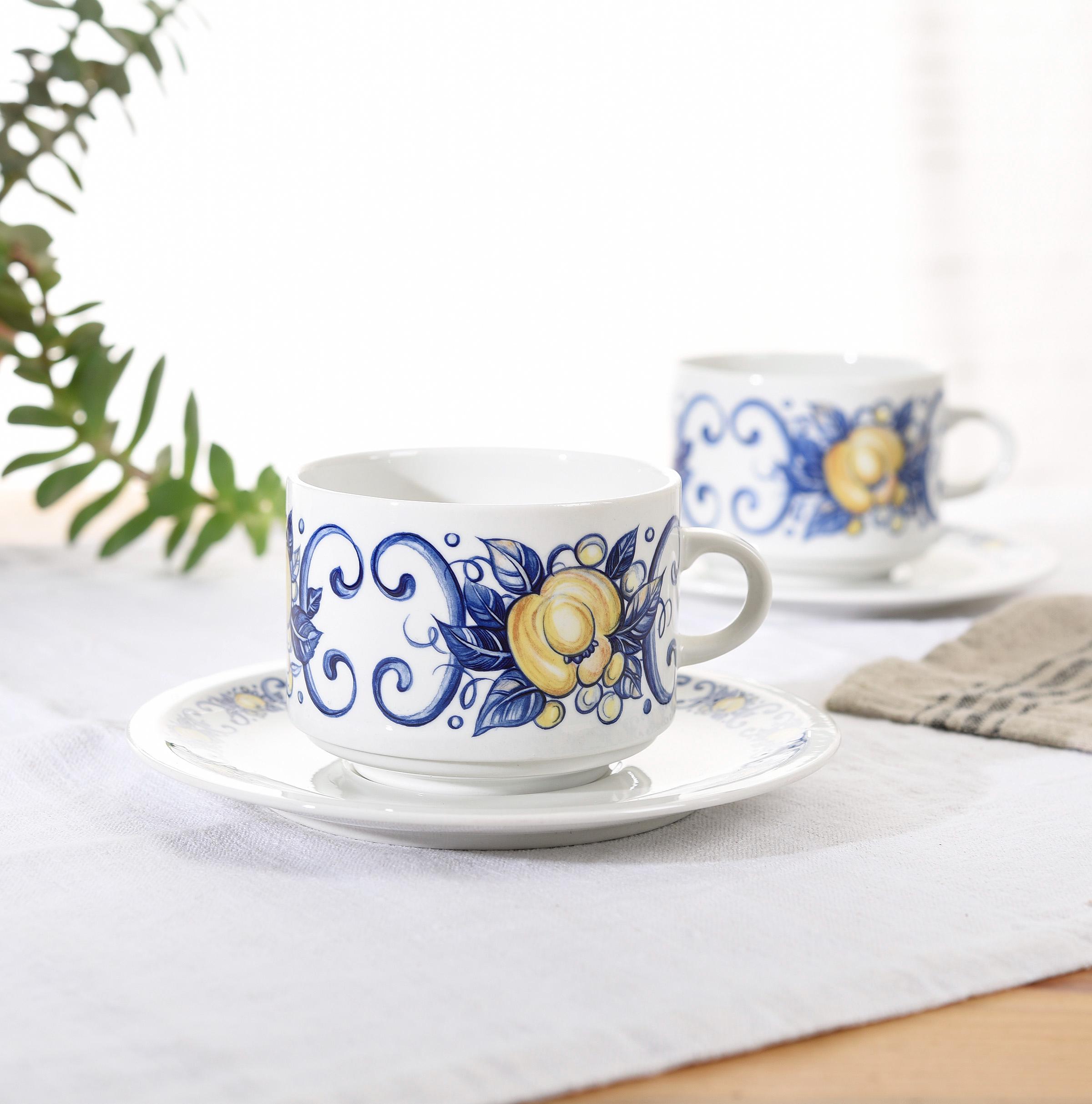 Tazza Serie Cadiz Personalizzata: Manico E Interno Colorato, Effetto Metallizzato, Capacità 330 Ml