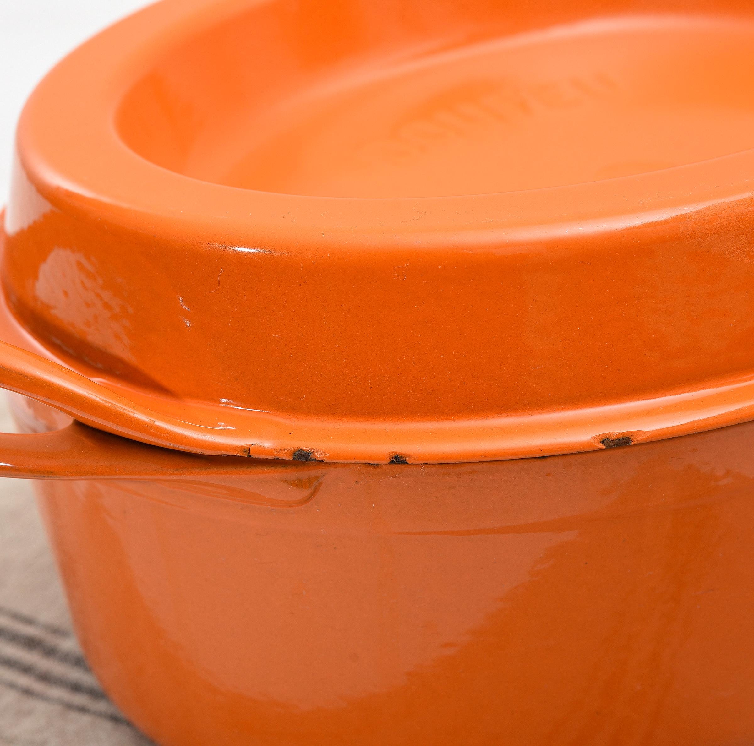 Vintage French Doufeu Dutch Oven Cousances Style- Le Creuset Flame