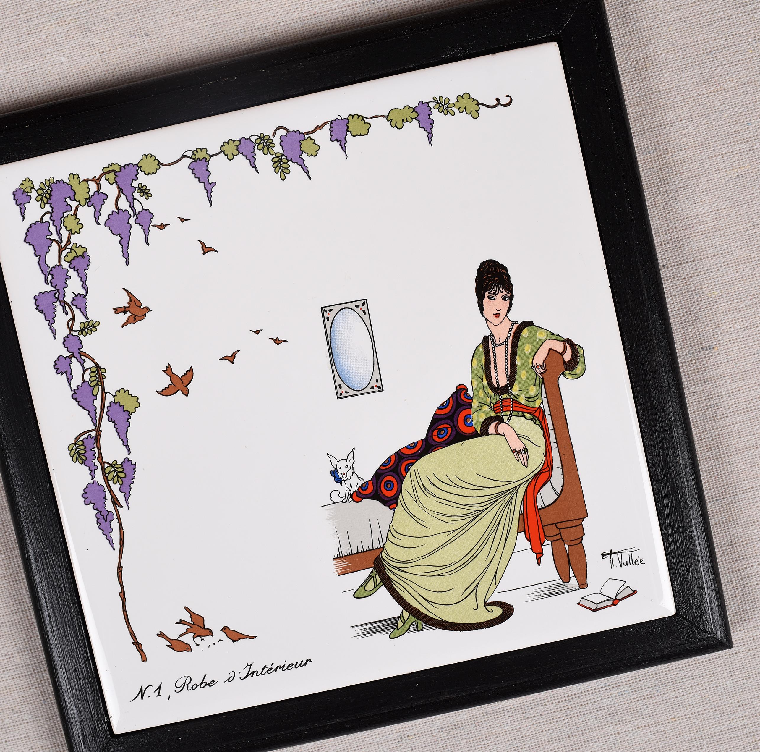 Dessous De Plat Ancien Villeroy & Boch - Céramique Multicouleur - Occasion