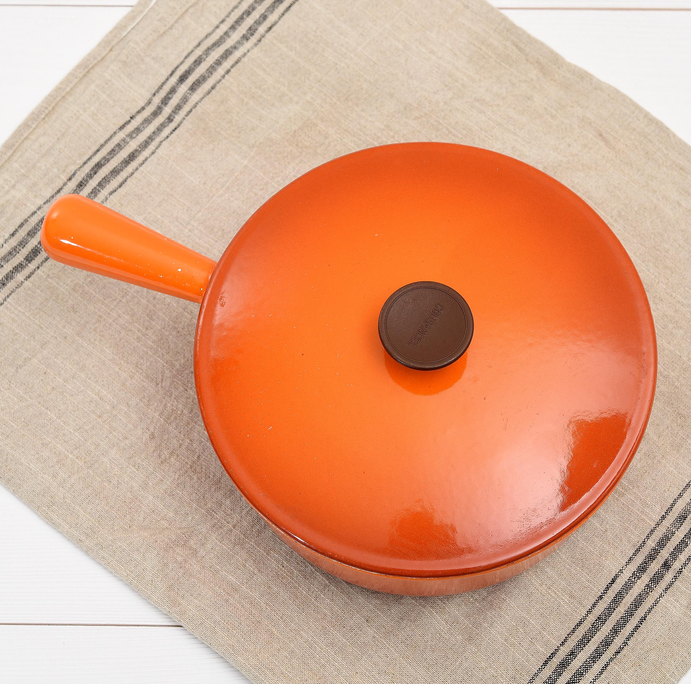 Le Creuset Cousances Orange Flame Dutch Oven Size 22 – Vintage
