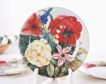 Gien France セット 2 Esquisse ヴィンテージ磁器 ピンク ローズ