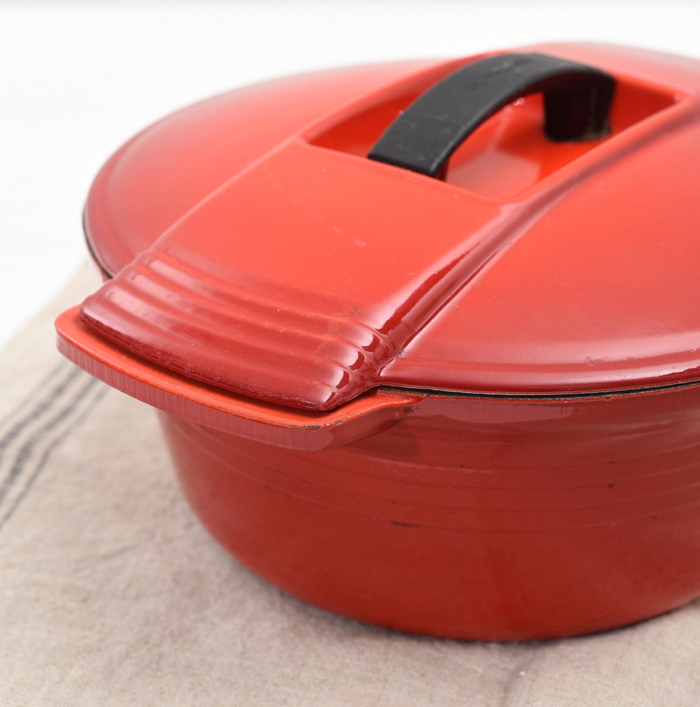 Cocotte Le Creuset Futura Rouge Fonte Émaillée 29 Cm 4,5L - Vintage Et Impeccable