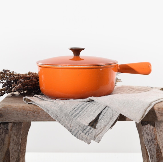 Le Creuset Cousances Orange Flame Dutch Oven Size 22 – Vintage