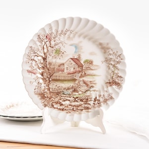 Johnson Brothers China. Set of 3 Johnson Brothers Dinner Plates. Vintage Johnson Bros China, Spring Model.