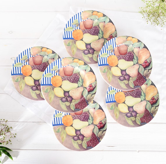 Lot de 6 Assiettes à Dessert Gien 