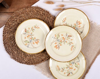 Ceramica Quadrifoglio Blue Fruits and Leaves Pattern Dinnerware