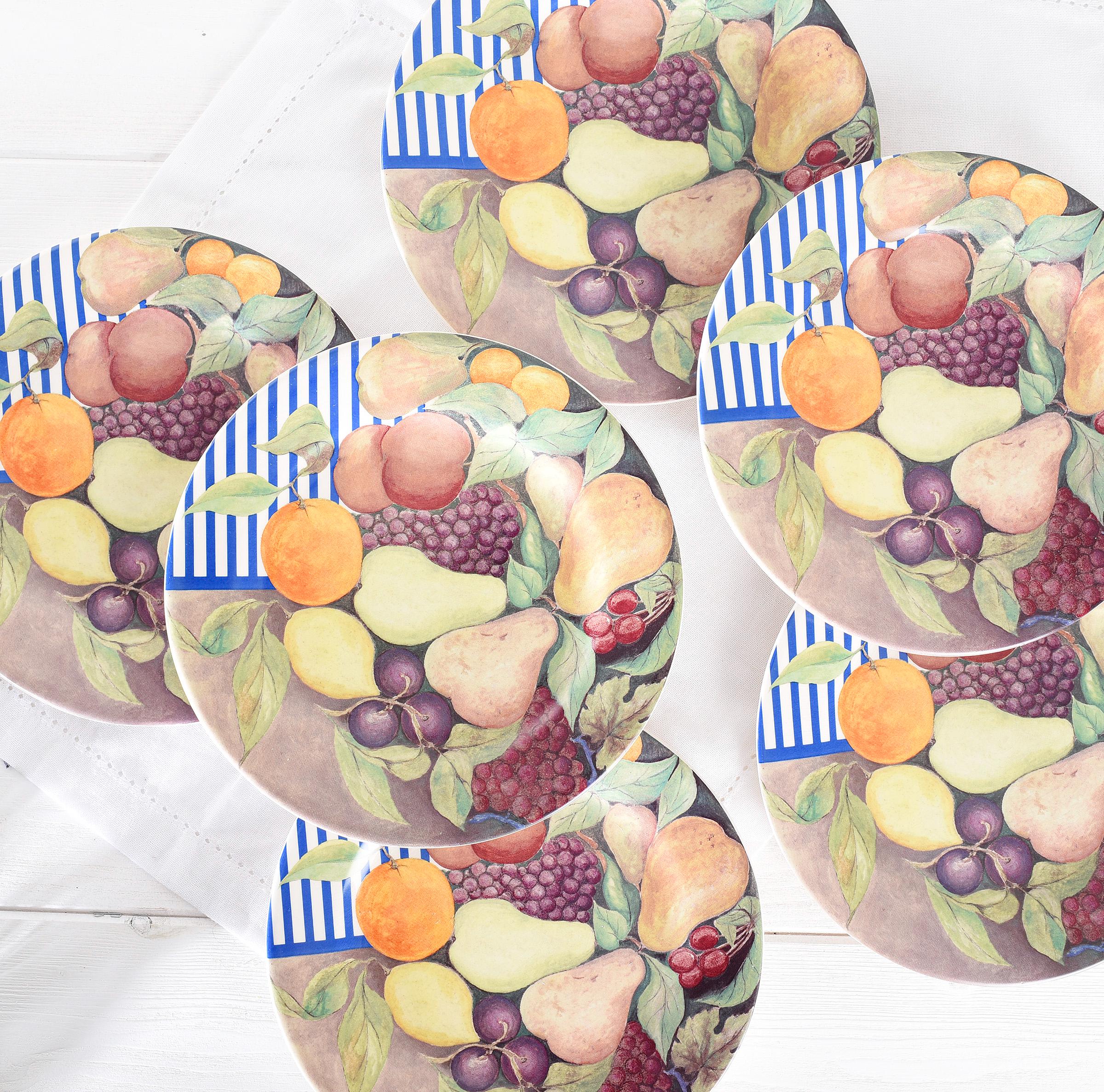 Lot de 6 Assiettes à Dessert Gien 