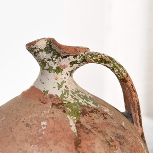 Antique French Crock Stoneware. Vintage Ovoide Stoneware. Primitive Antiques Terracotta pot. French Antique Decor.