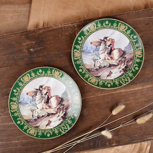Limoges Vintage Napoleon and Josephine Collectors Plates. France Limited Edition. French antique porcelain plates numbered dinner plates .